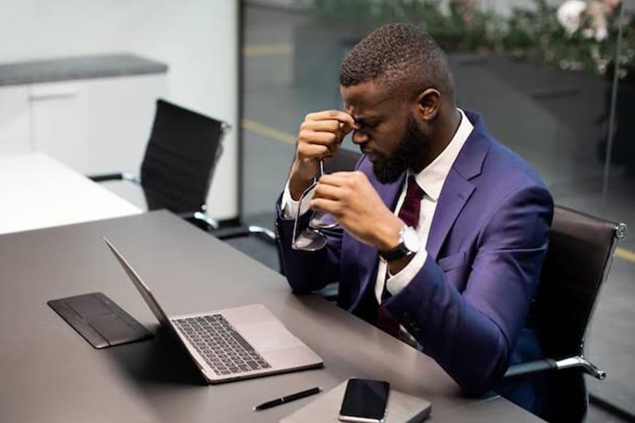 Problematic businessman