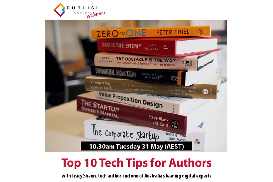 FREE WEBINAR – 10 TECH TIPS FOR AUTHORS